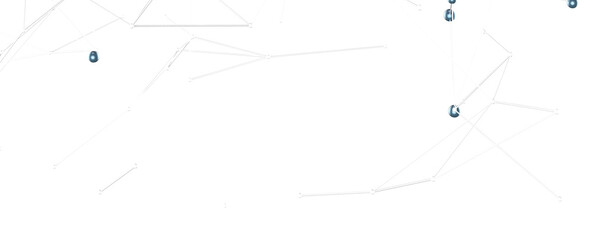 Motion of digital data flow. Communication and technology network concept with moving lines and dots