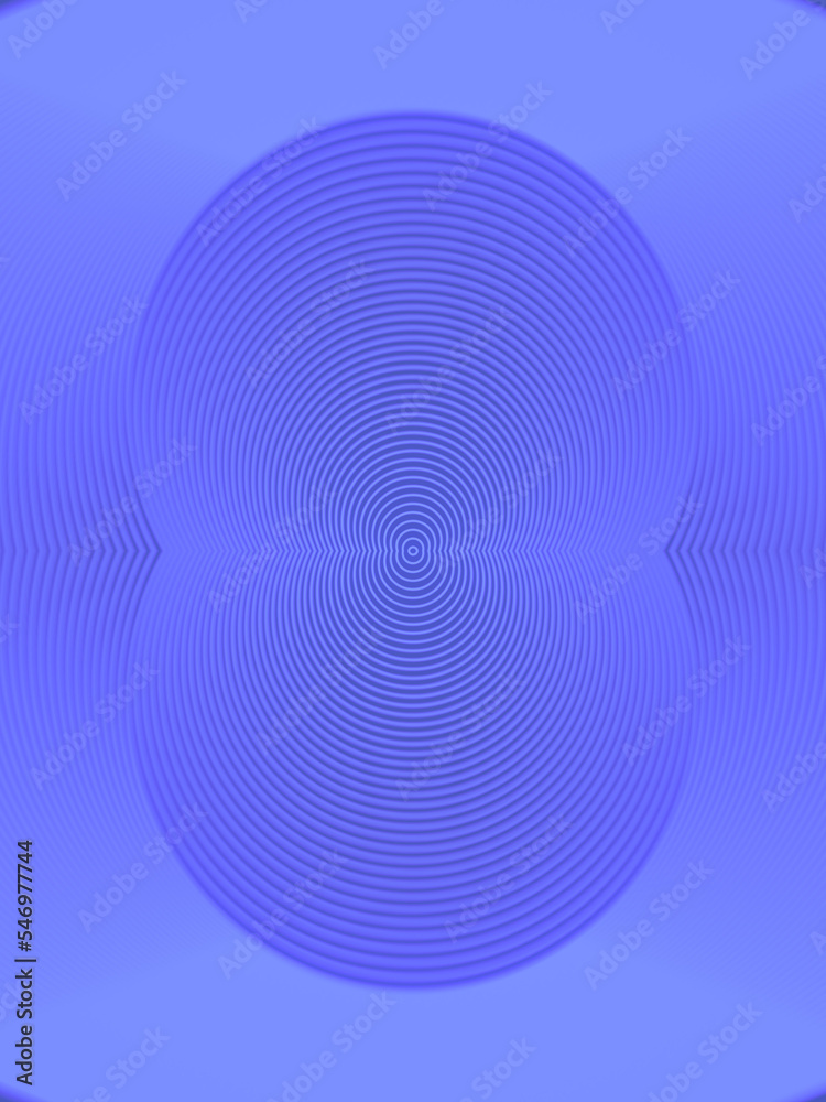 Poster Kaleidoscopic pattern of lines, representing a geometric object in the shape of a circle. 3d rendering illustration