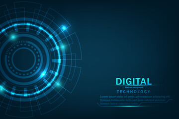 abstract blue background with circles