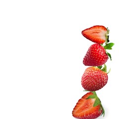 Fresh ripe sweet red strawberry