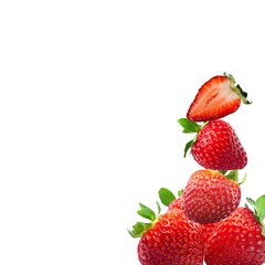 Fresh ripe sweet red strawberry