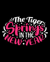 New Year Typography Design Template Suitable for T-Shirts, Mugs, Bags