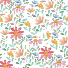 cute floral seamless pattern