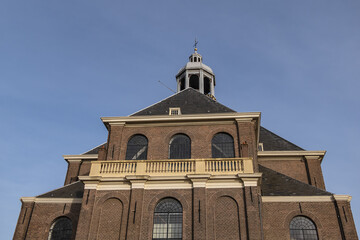 Oosterkerk (Eastern church) - 17th-Century Dutch Reformed church on Wittenburgergracht (Wittenburger) canal on Wittenburg in Amsterdam, The Netherlands.