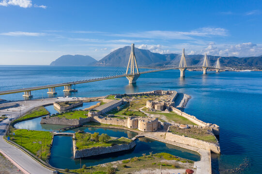 Charilaos Trikoupis Bridge, longest multi-span cable-stayed bridges and longest of the fully suspended type, Greece