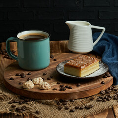 cup of coffee and cake