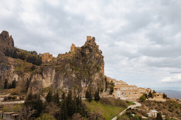 Fototapeta na wymiar Mountain top castle of La Iruela
