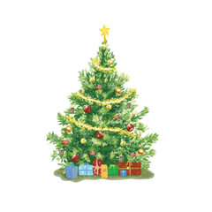 Tree Merry Christmas Xmas illustration 2022
