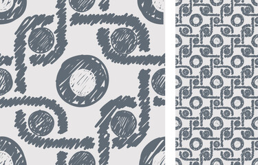 Abstract seamless pattern. Vector shibori spotty seamless print. Organic hipster background. Ceramic tile. Geometric japanese pattern. Hand drawn random linear design - 546998910