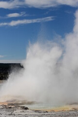 Plakat water geyser erupting