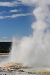 Fototapeta na wymiar water geyser erupting