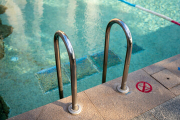 Stairs of the Swimming Pool in the Hotel