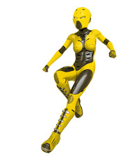 super soldier female is landing