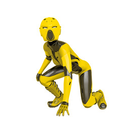 super soldier female is ready for action