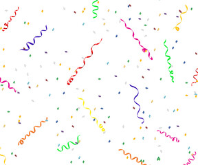 streamers and confetti overlay