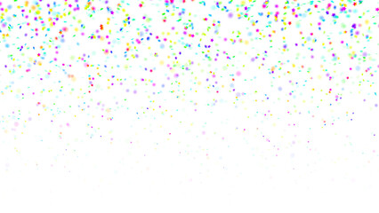 Colored confetti stars. Blurred shiny stars.