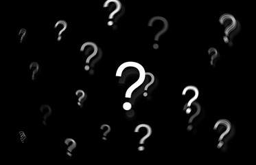Question mark stock photo, floating question mark 