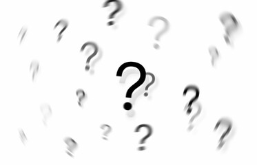 Question mark stock photo, floating question mark 