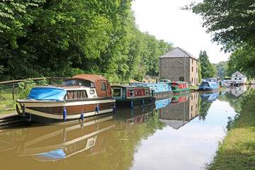 Boats on the Brecon Canal, Wales	
