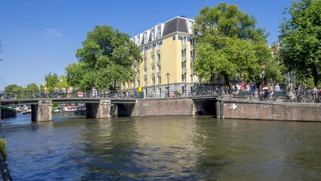 Timelapse of beautiful canals in the Netherland's amazing city of Amsterdam. 
