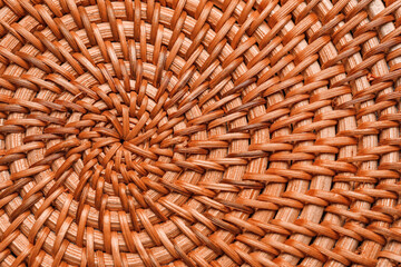 Closeup view of rattan texture as background