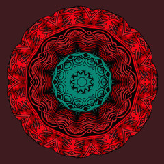 Abstract festive colorful floral vector ethnic tribal pattern,Cute and fancy background for wallpaper, website, textile, greeting cards, wedding invitations, wrapping, book covers, printing design