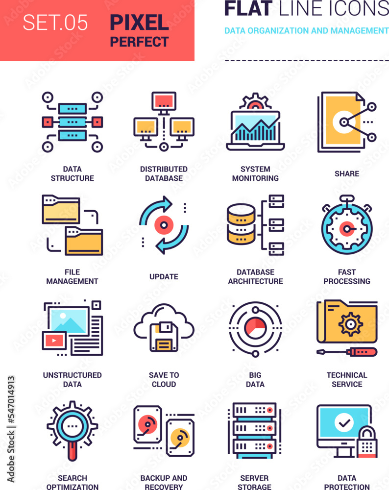 Wall mural Data Organization and Management