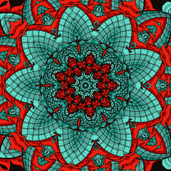 Abstract festive colorful floral vector ethnic tribal pattern,Cute and fancy background for wallpaper, website, textile, greeting cards, wedding invitations, wrapping, book covers, printing design