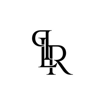 plr letter initial monogram logo design