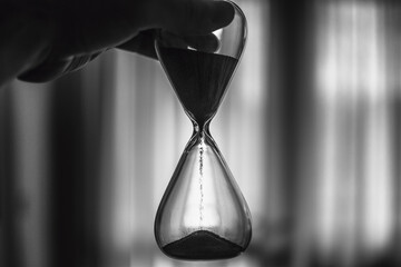 Hourglass counting time