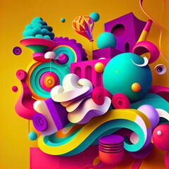 Obraz premium Abstract 3D design background