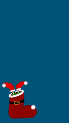 duende de navidad en bota navideña