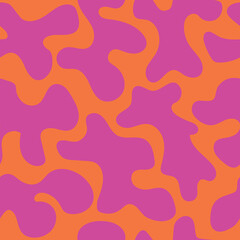 patrón vectorial sin costura de manchas, abstracto en color fucsia 