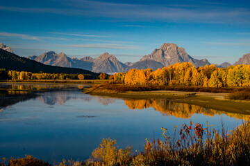 Fototapeta premium Autumn at Oxbow Bend