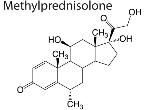 Vector illustration of the chemical structure or molecules of anticancer drugs