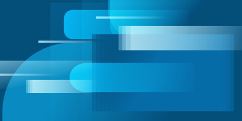 Abstract banner design with blue geometric background. Blue banner background