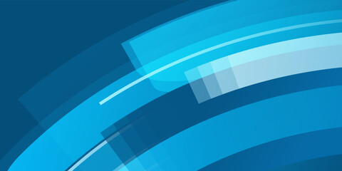 Abstract banner design with blue geometric background. Blue banner background