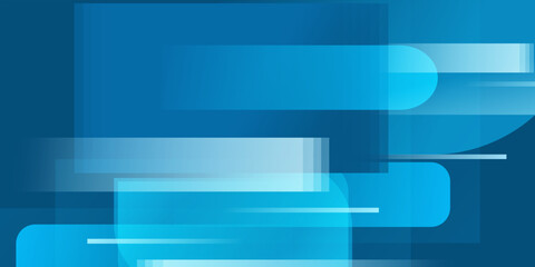 Abstract banner design with blue geometric background. Blue banner background