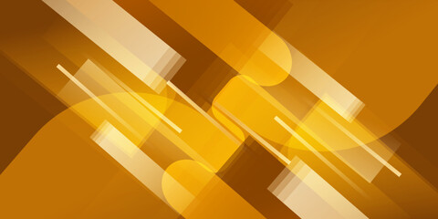 Futuristic Product Stage with Gold. Glossy Architectural Background. Gold background