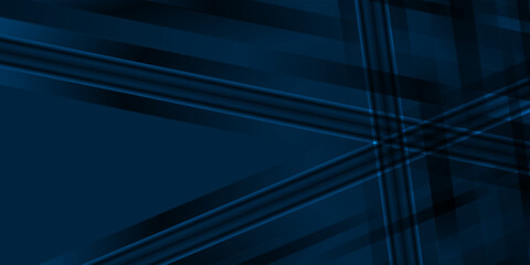 Abstract deep blue background curve and overlap layer with basic simply geometry illustration