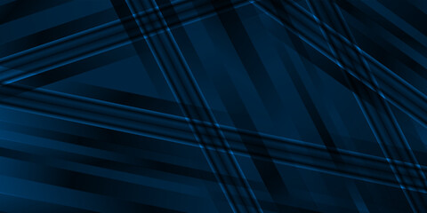 Abstract deep blue background curve and overlap layer with basic simply geometry illustration