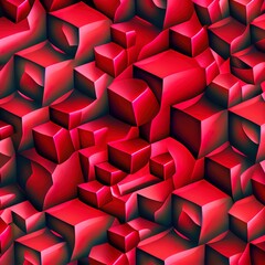 graphical abstract three dimensional texture with red tops