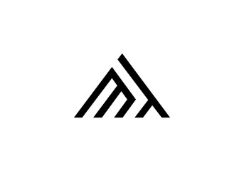 initial letter logo MT or TM initial company icon business logo background illustration