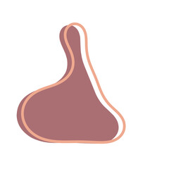 Abstract Pastel Blob Element, Minimal Geometric Background