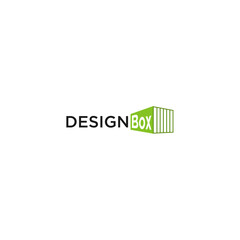 modern container or metal box logo design