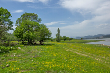 Landscape of Studen Kladenets Reservoir, Bulgaria