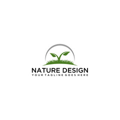 green leaf logo ecology nature element vector