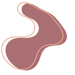 Aesthetic abstract Blob shape and line