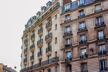 Nature, sights, architecture and life of Paris city in France