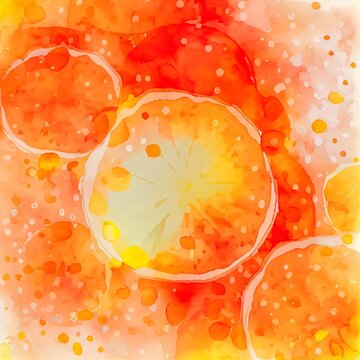 orange watercolor background design